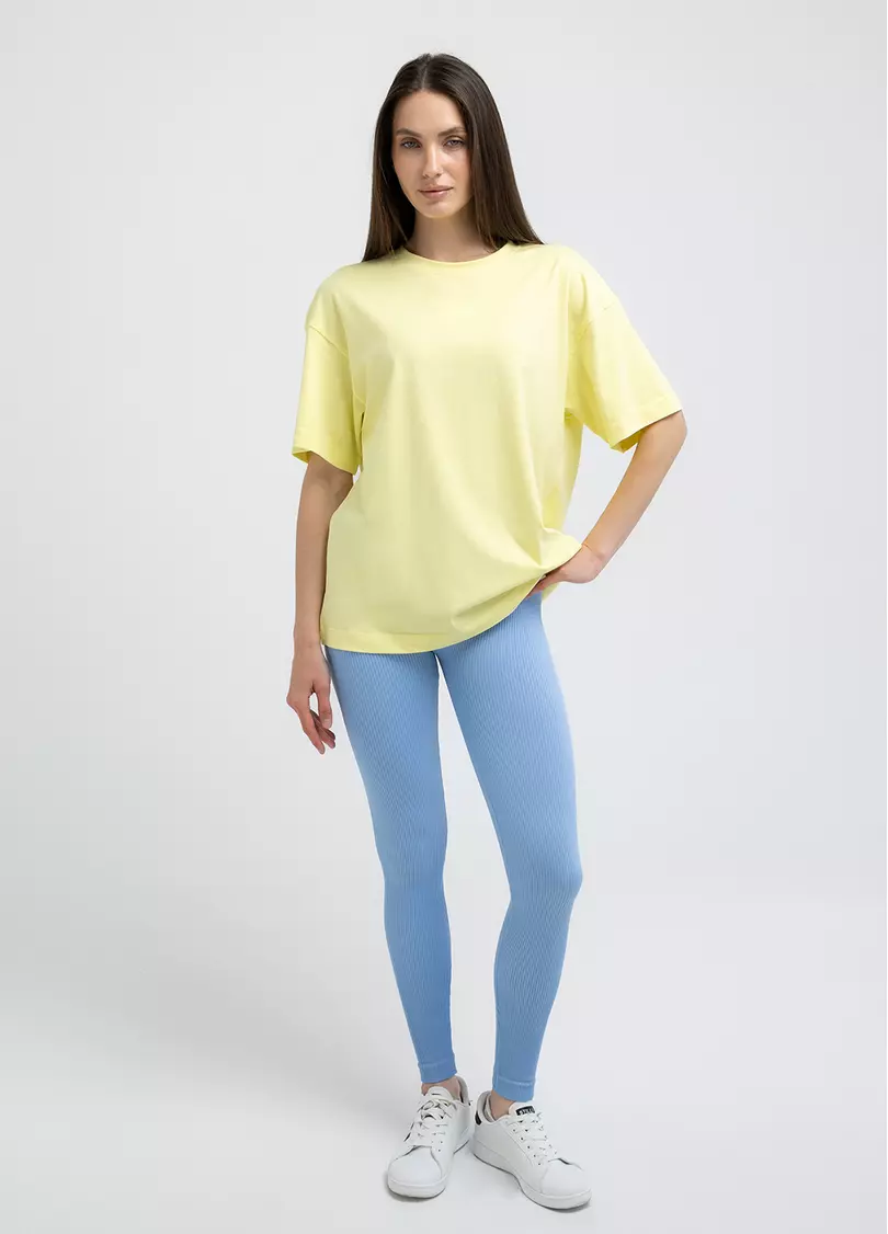 Футболка оверсайз T-SHIRT BASIC 4825/010 lemon (желтый)