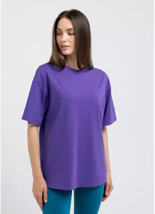 Футболка оверсайз T-SHIRT BASIC 4825/010 violet (фиолетовый)