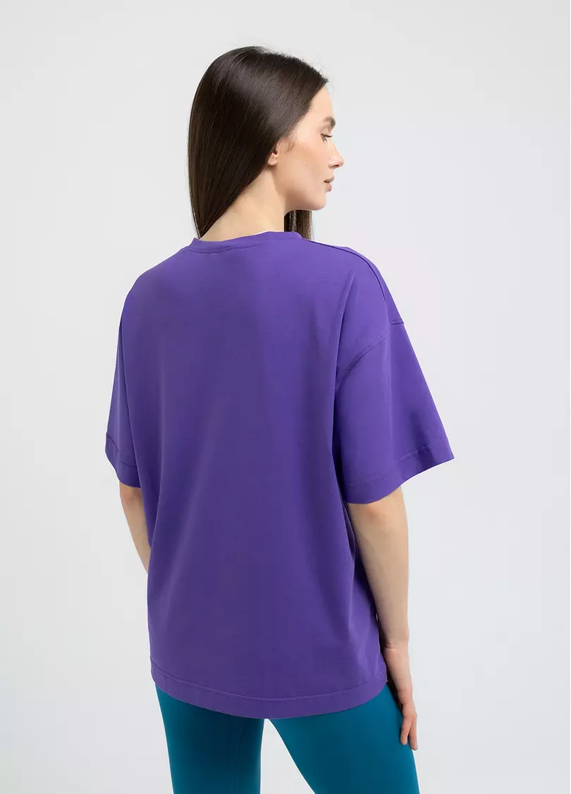 Футболка оверсайз T-SHIRT BASIC 4825/010 violet (фиолетовый)