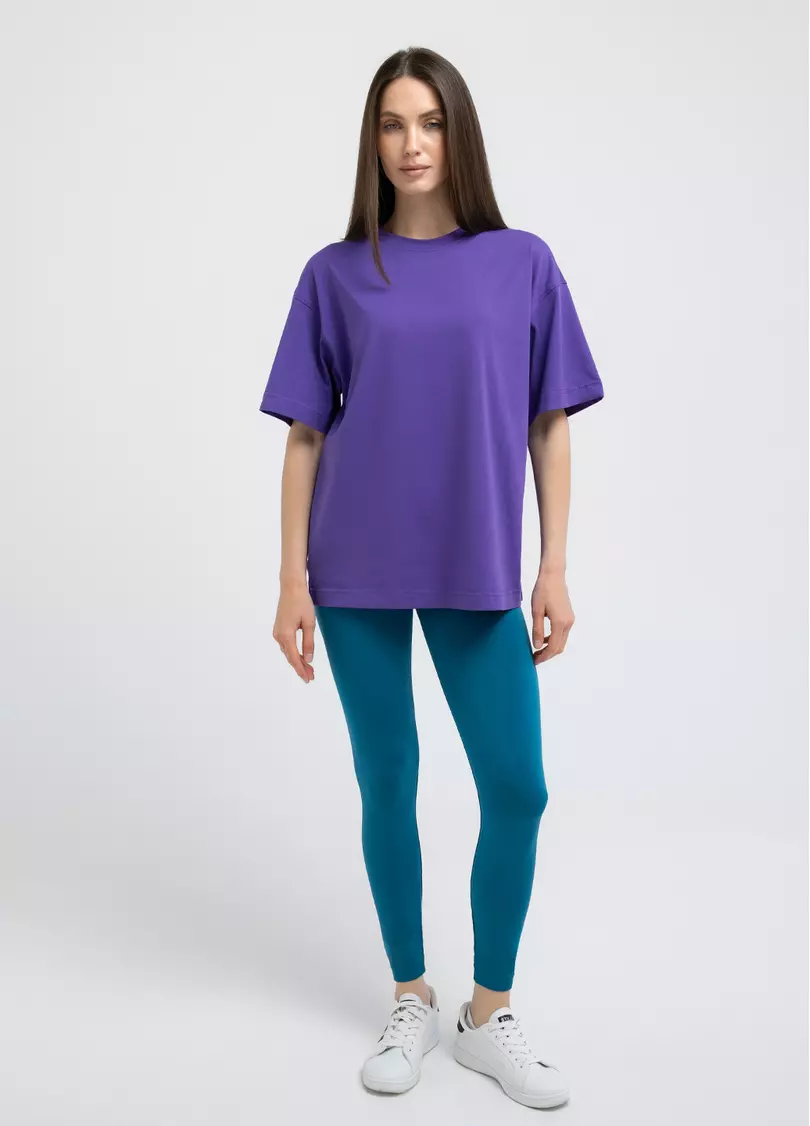 Футболка оверсайз T-SHIRT BASIC 4825/010 violet (фиолетовый)