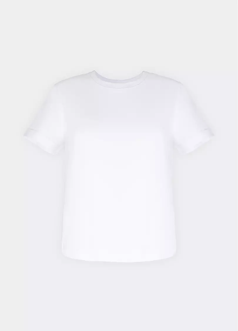 Бавовняна футболка T-SHIRT BASIC NECK FLEX 4815/010 white (білий)