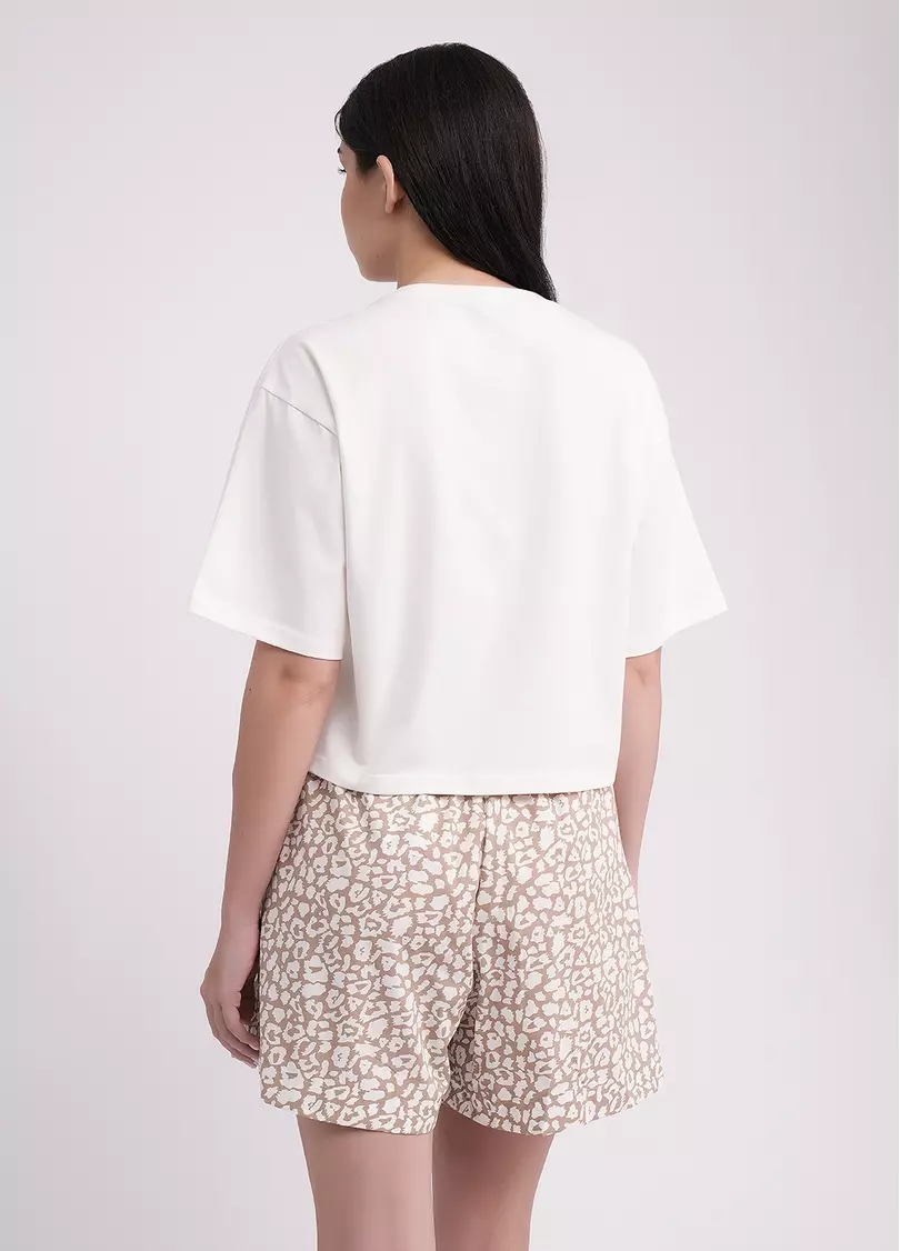 Футболка T-SHIRT BASIC PRINT 4818/010 milk (белый)