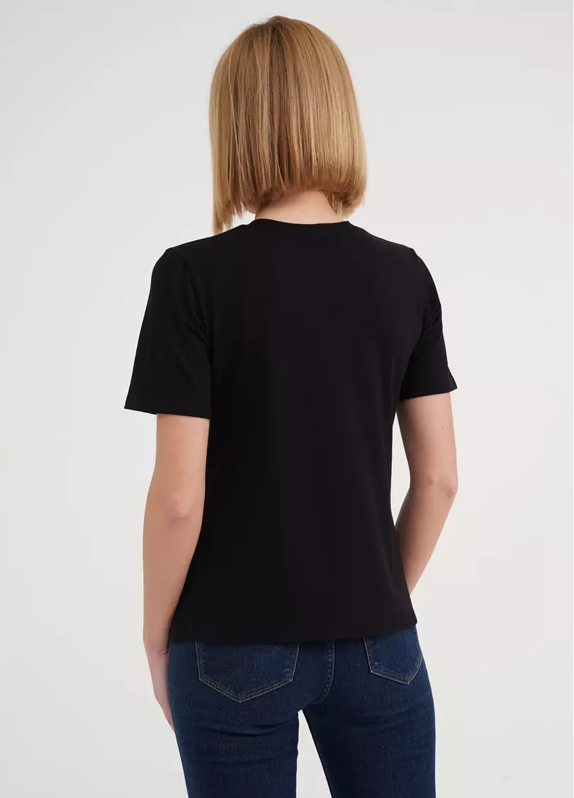 Хлопковая футболка T-SHIRT CLASSIC 4802/010 black (черный)