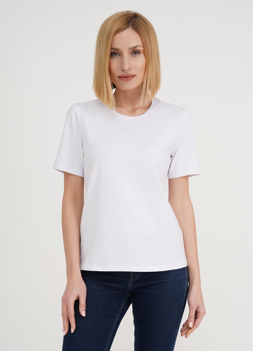 Хлопковая футболка T-SHIRT CLASSIC 4802/010 white (белый)