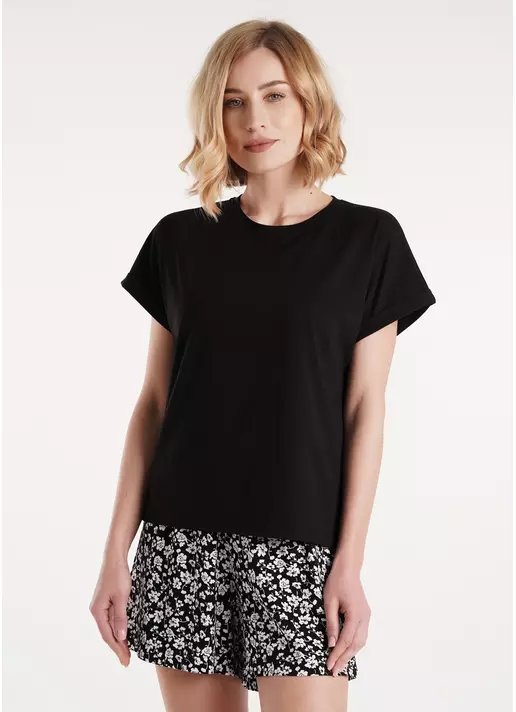 Футболка з бавовни T-SHIRT CLASSIC 4809/010 black (чорний)