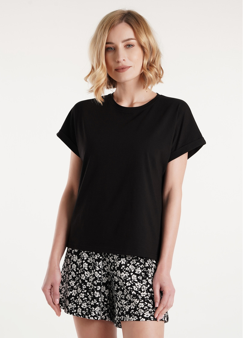 Футболка из хлопка T-SHIRT CLASSIC 4809/010 black (черный)