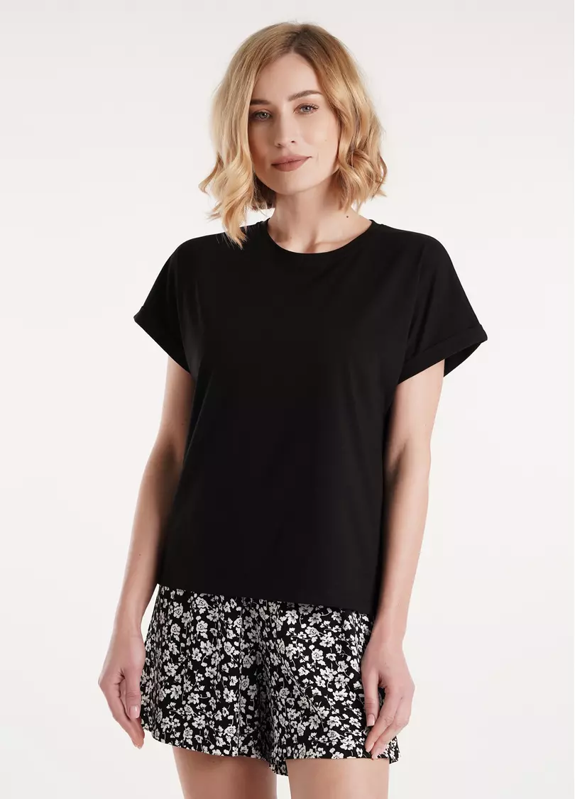 Футболка из хлопка T-SHIRT CLASSIC 4809/010 black (черный)