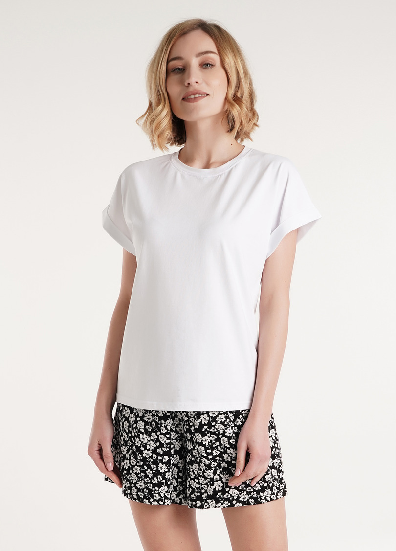 Футболка из хлопка T-SHIRT CLASSIC 4809/010 white (белый)