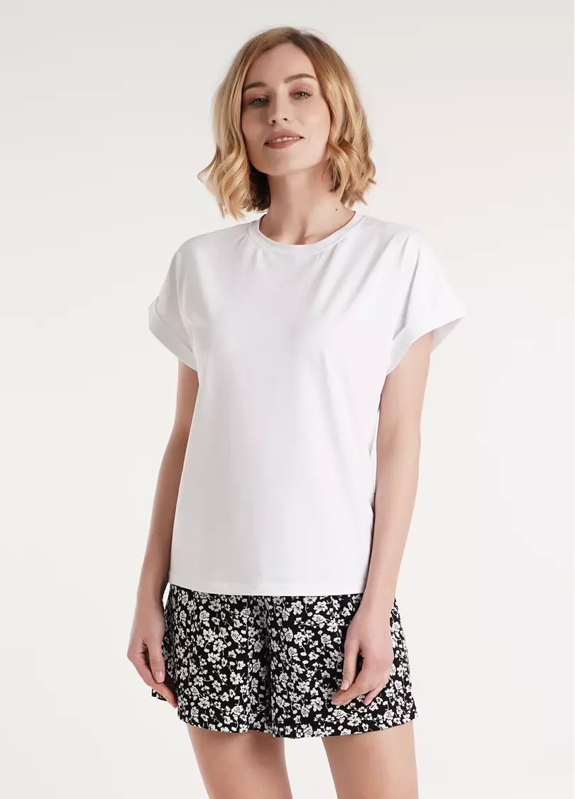 Футболка из хлопка T-SHIRT CLASSIC 4809/010 white (белый)