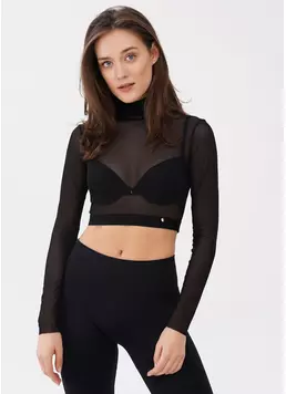 Кроп-топ сетка Tatoo 4103/07 black (черный)