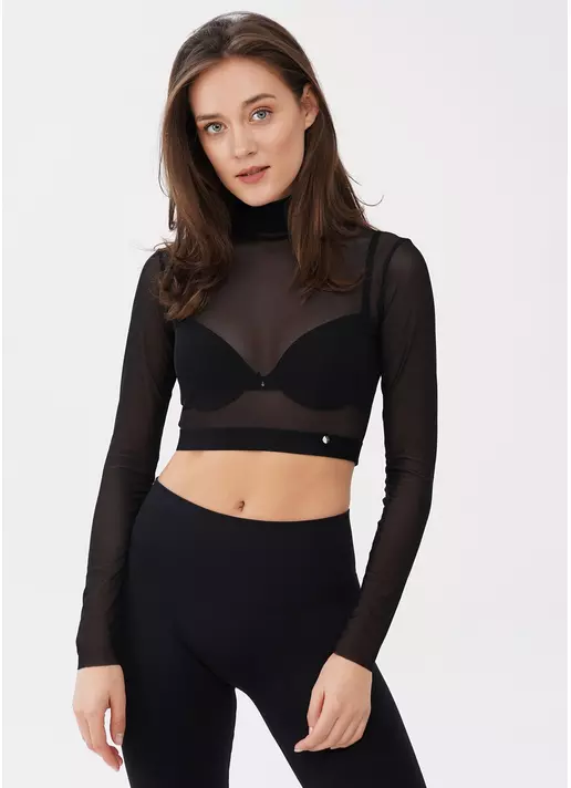 Кроп-топ сітка Tatoo 4103/07 black (чорний)