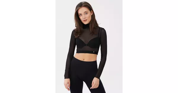 Кроп-топ сетка Tatoo 4103/07 black (черный) Giulia — Официальный