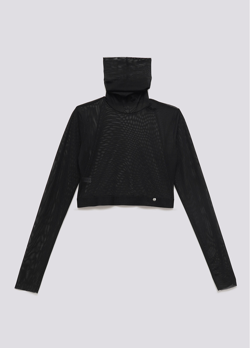 Кроп-топ сетка Tatoo 4103/07 black (черный)