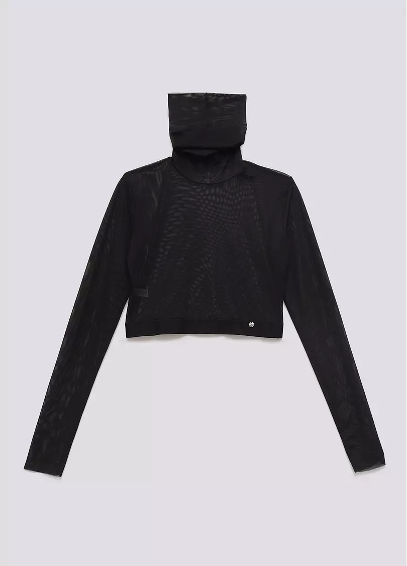 Кроп-топ сетка Tatoo 4103/07 black (черный)