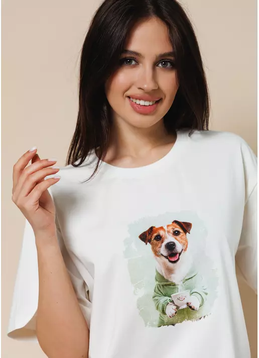 Футболка з Джек расселом URBAN PAWS 4826/010