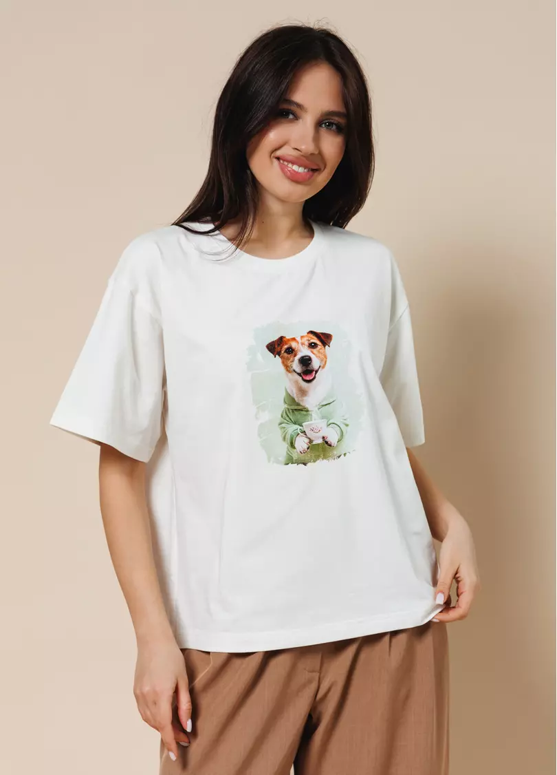 Футболка з Джек расселом URBAN PAWS 4826/010