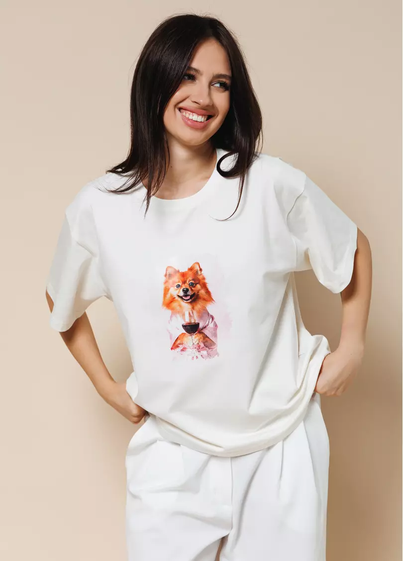 Футболка з померанським шпіцом URBAN PAWS 4826/010