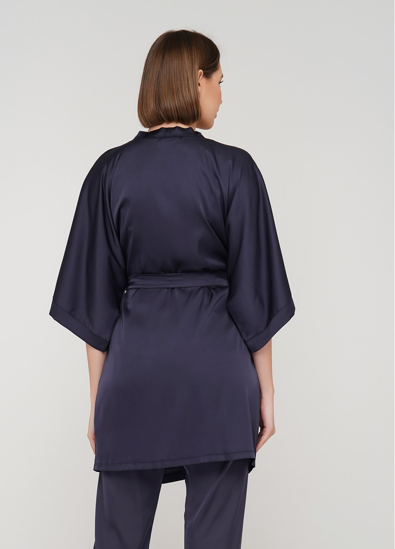 Шовковий халат HELENA 7205/050 griffel (сірий)