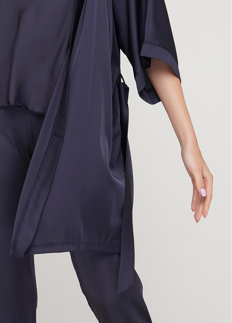 Шовковий халат HELENA 7205/050 griffel (сірий)