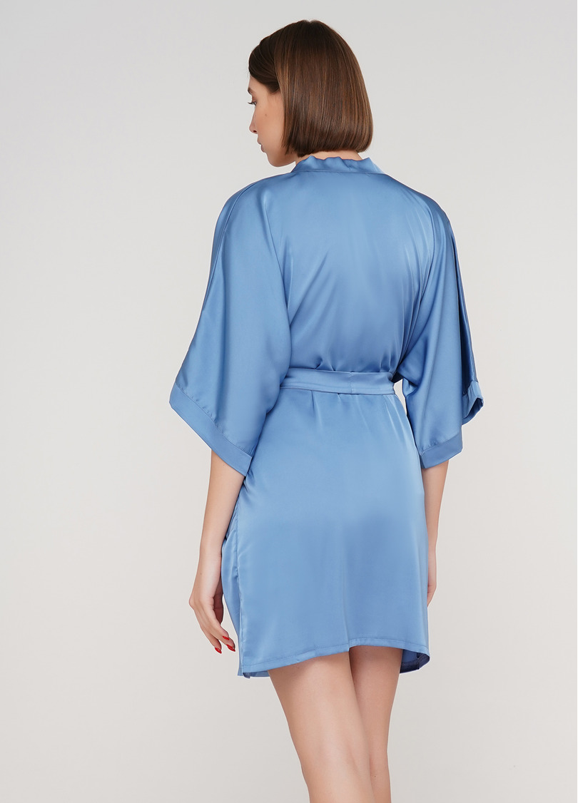 Шелковый халат HELENA 7205/050 lazur (голубой)
