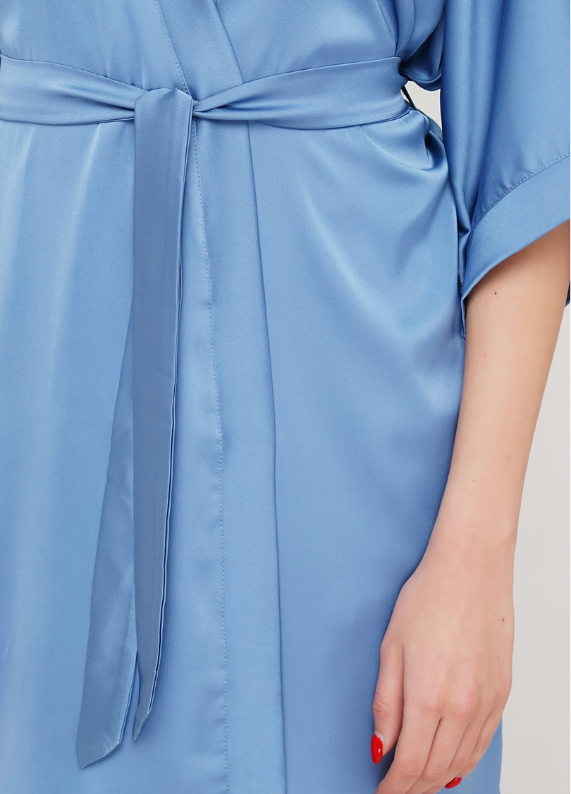 Шелковый халат HELENA 7205/050 lazur (голубой)