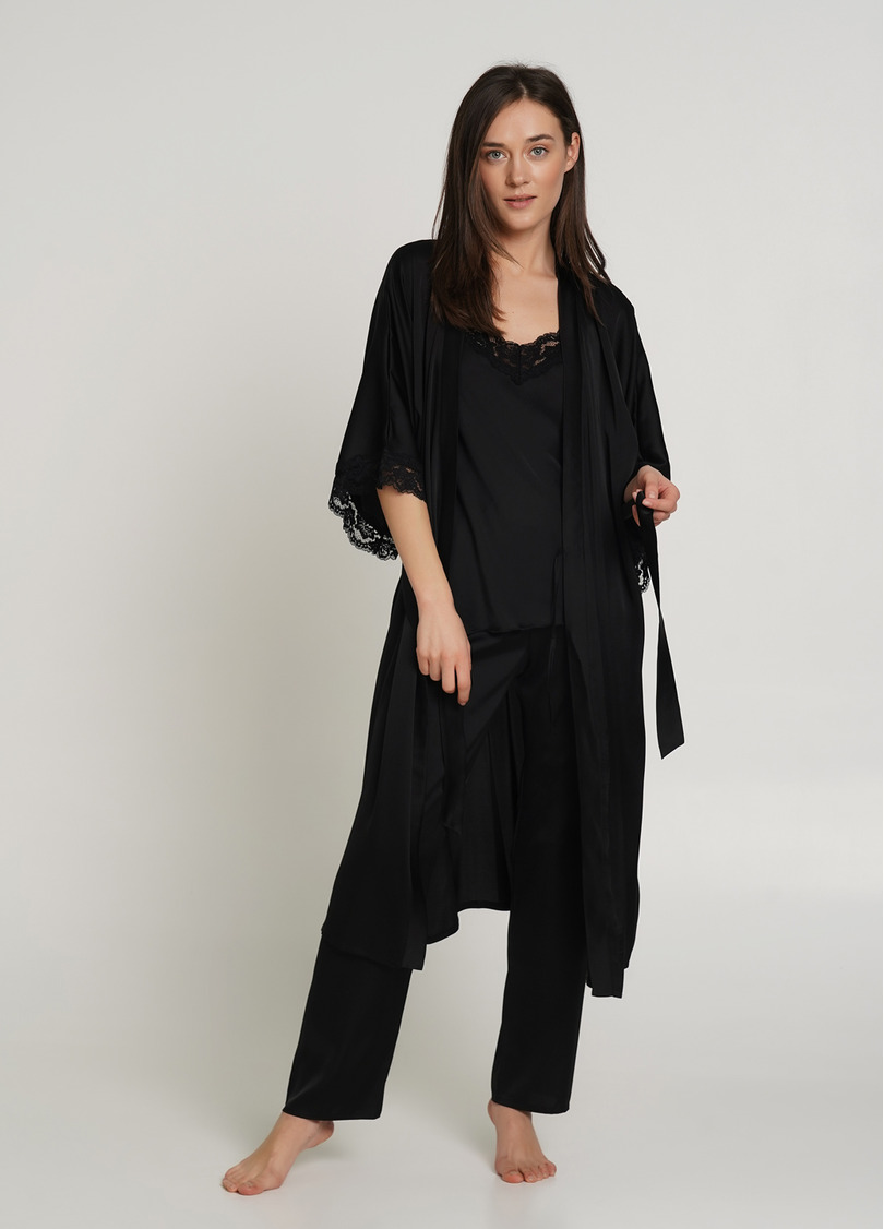 Халат HELENA 7214/051 black (чорний)