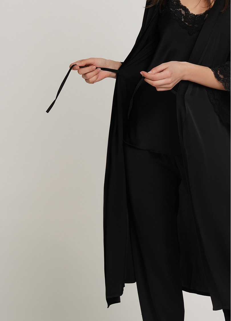 Халат HELENA 7214/051 black (чорний)