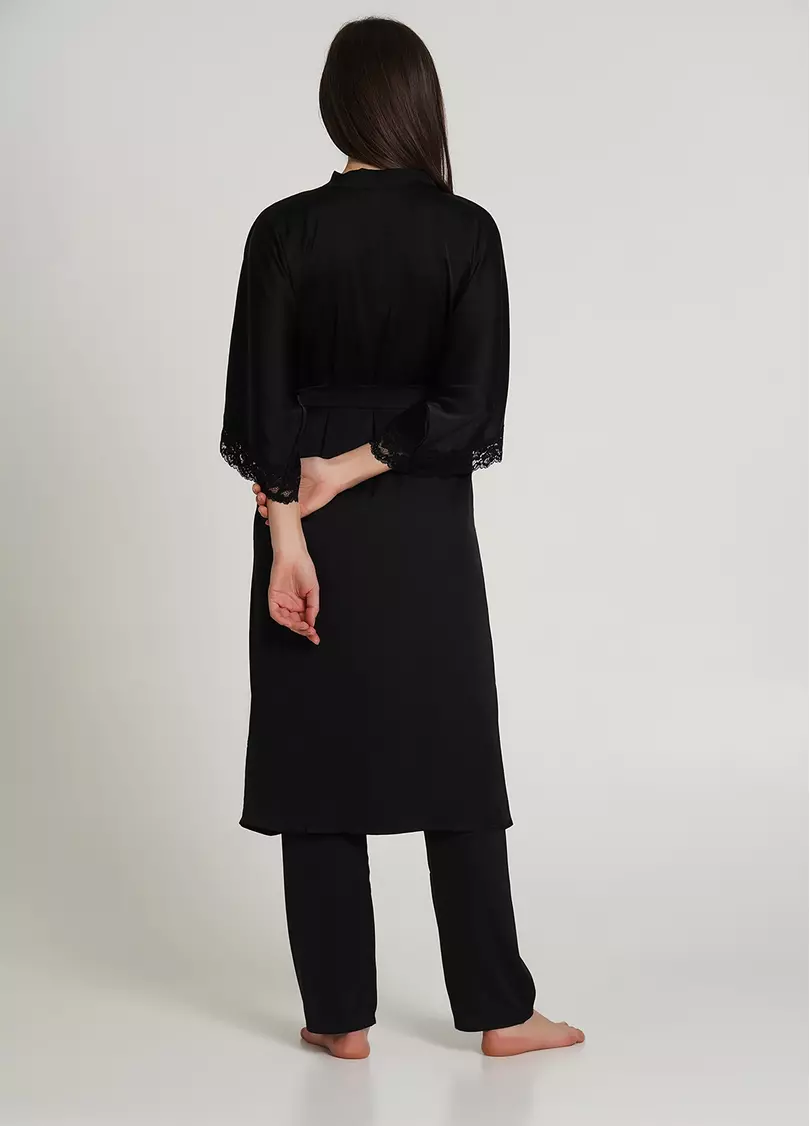 Халат HELENA 7214/051 black (чорний)