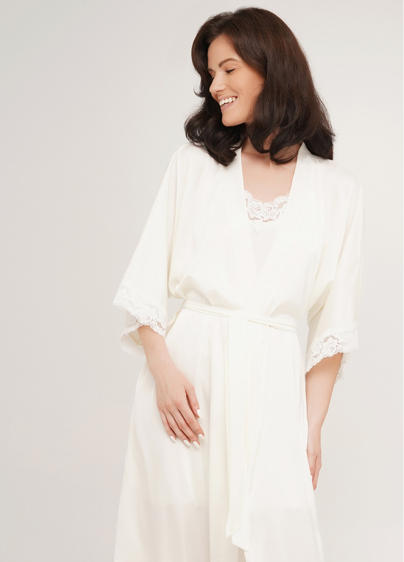 Халат HELENA 7214/051 ecru (белый)