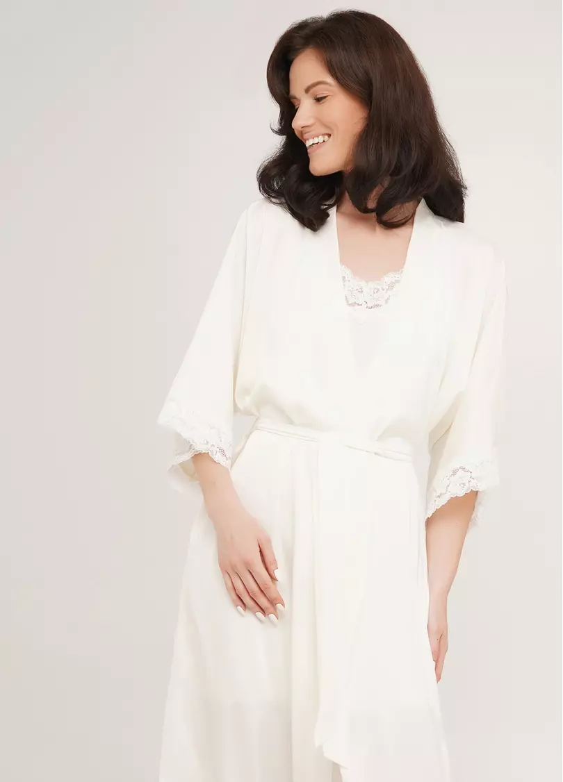 Халат HELENA 7214/051 ecru (білий)