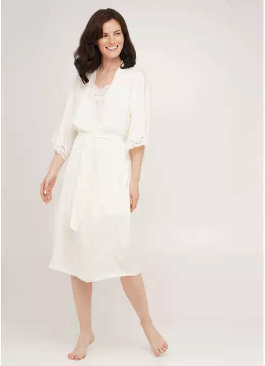 Халат HELENA 7214/051 ecru (белый)