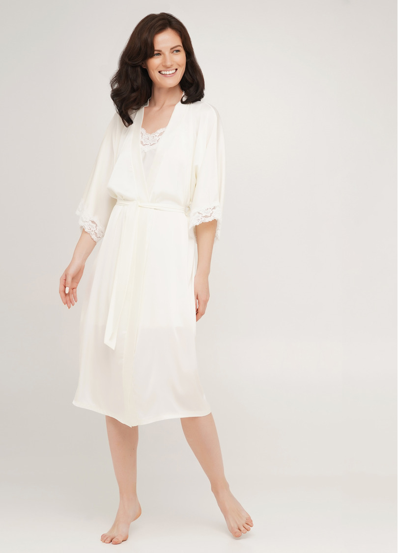 Халат HELENA 7214/051 ecru (белый)