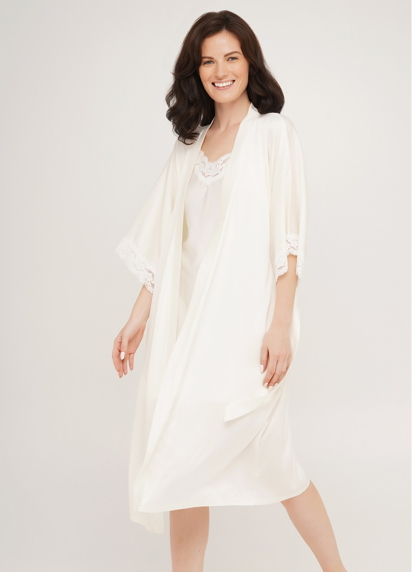 Халат HELENA 7214/051 ecru (белый)