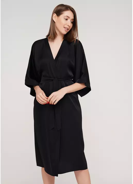 Халат HELENA 7215/050 black (черный)