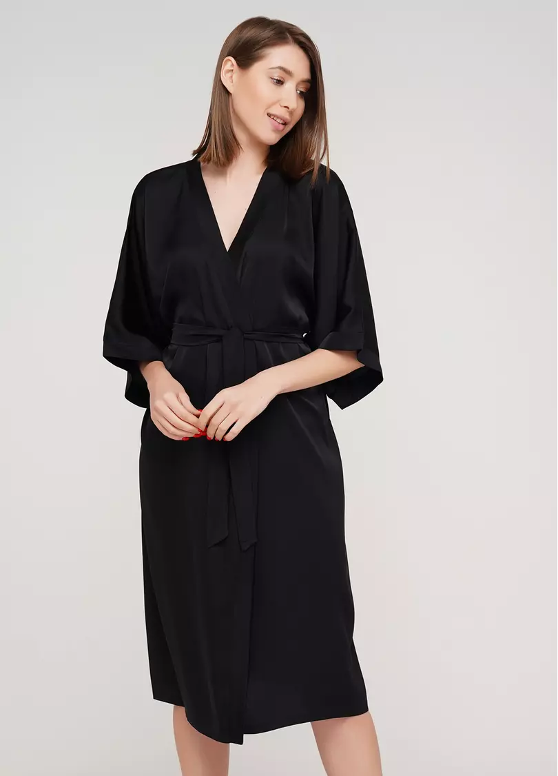 Халат HELENA 7215/050 black (черный)