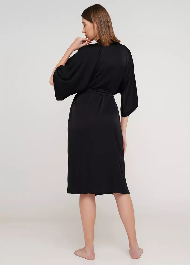 Халат HELENA 7215/050 black (черный)