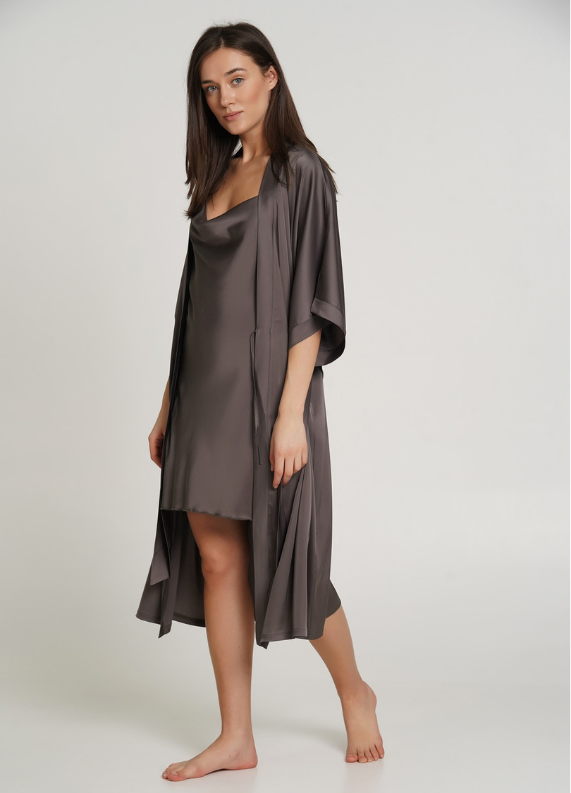 Халат HELENA 7215/050 cappuccino (коричневий)