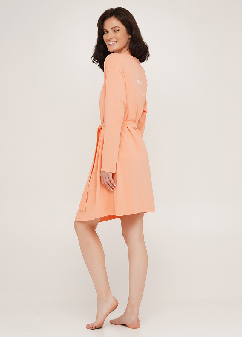 Халат бавовняний з принтом на спині ROSE 7302/010