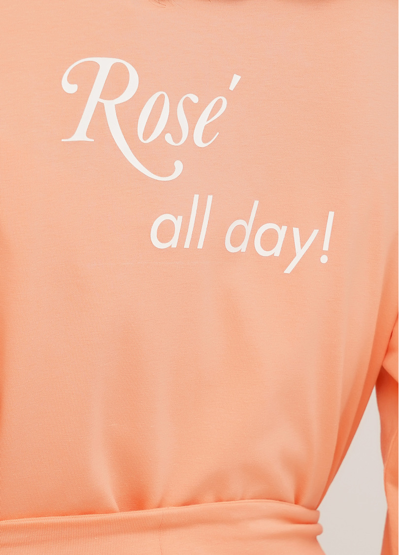 Халат бавовняний з принтом на спині ROSE 7302/010