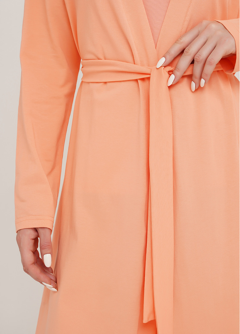 Халат бавовняний з принтом на спині ROSE 7302/010