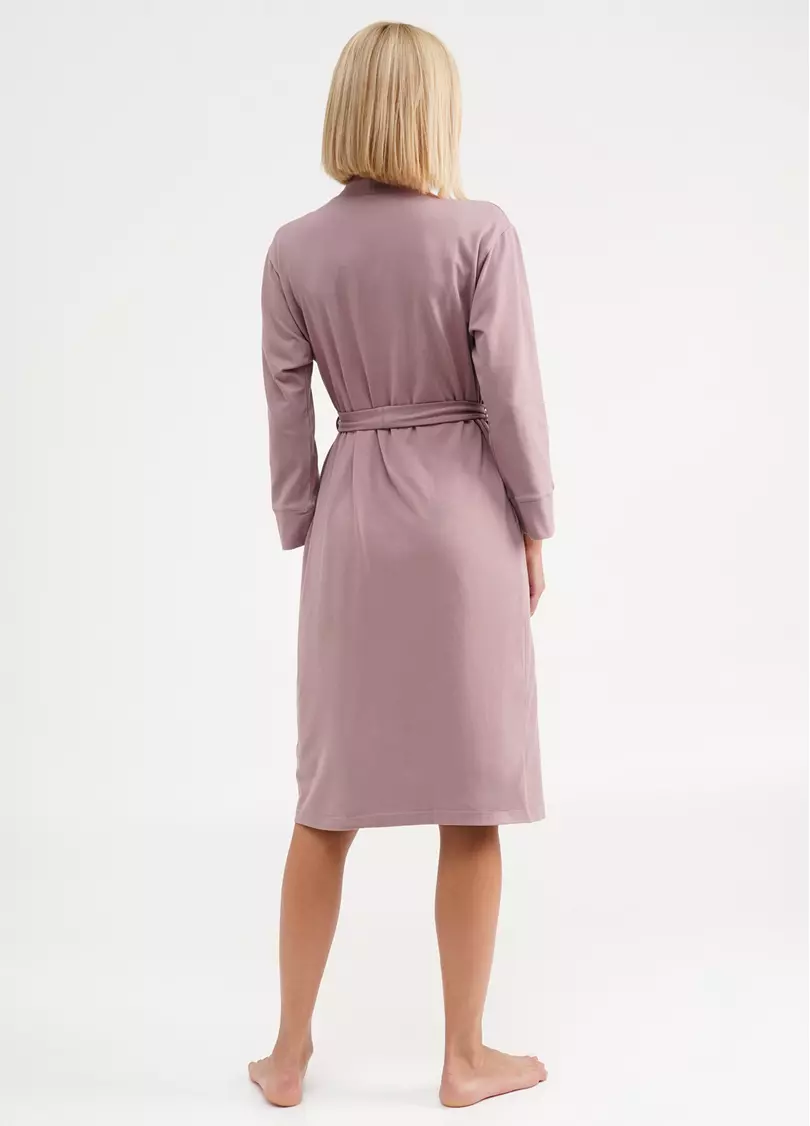 Бавовняний халат SEVILLA 7329/010 light powder (рожевий)