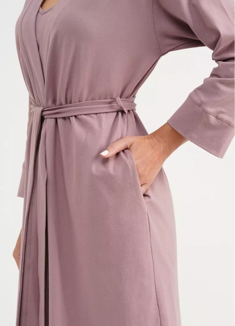 Бавовняний халат SEVILLA 7329/010 light powder (рожевий)