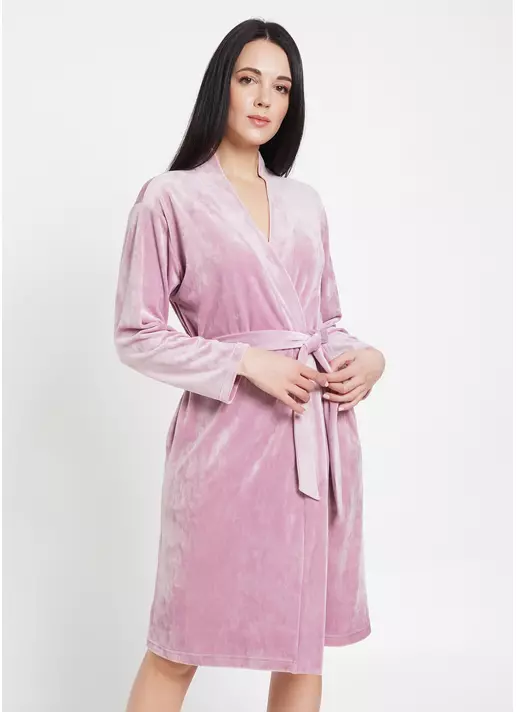Халат велюровый SOFT WINTER 7318/080 pink (розовый)