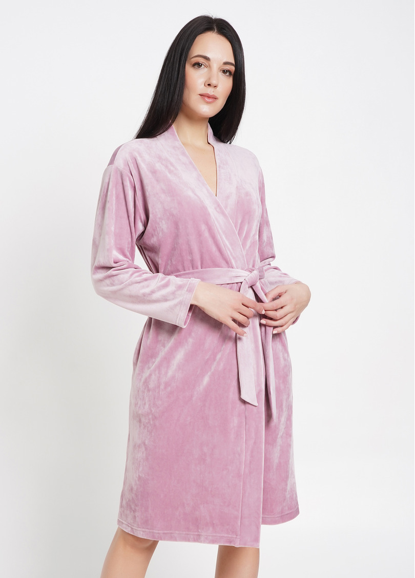 Халат велюровий SOFT WINTER 7318/080 pink (рожевий)