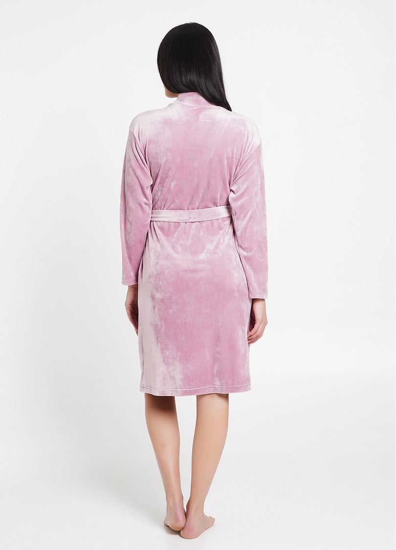 Халат велюровий SOFT WINTER 7318/080 pink (рожевий)