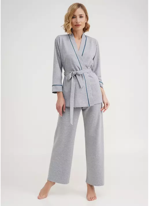 Комплект бавовняний на запах FAVORITE TIME 5501/180 light grey melange (сірий)