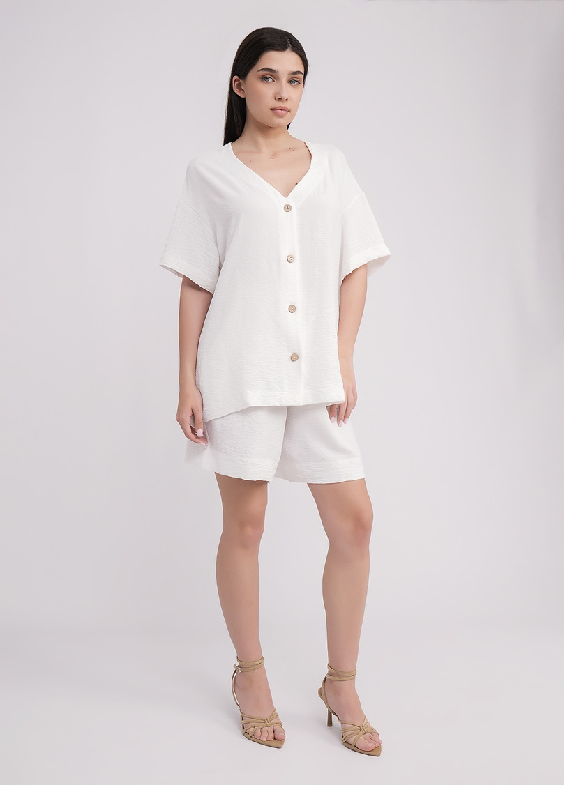 Комплект блуза та шорти FLAWLESS 6603/260 milk (білий)