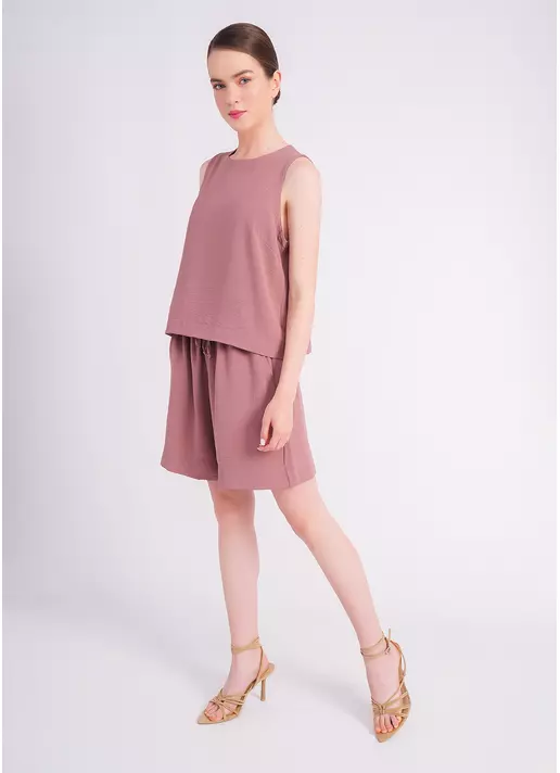 Комплект з жатого льону FLAWLESS 6701/260 cocoa brown (коричневий)