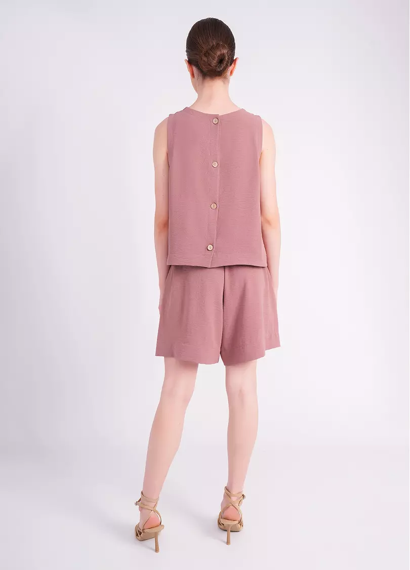 Комплект з жатого льону FLAWLESS 6701/260 cocoa brown (коричневий)