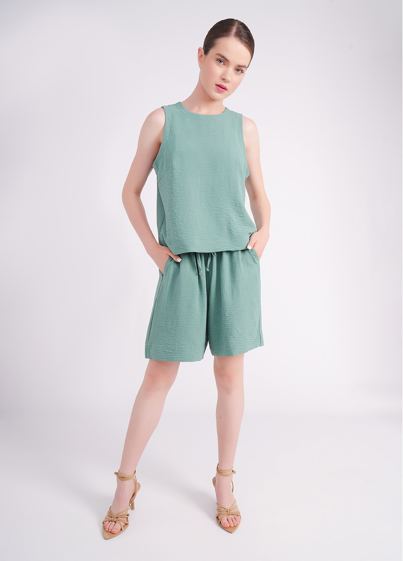 Комплект з жатого льону FLAWLESS 6701/260 mossy sage (зелений)